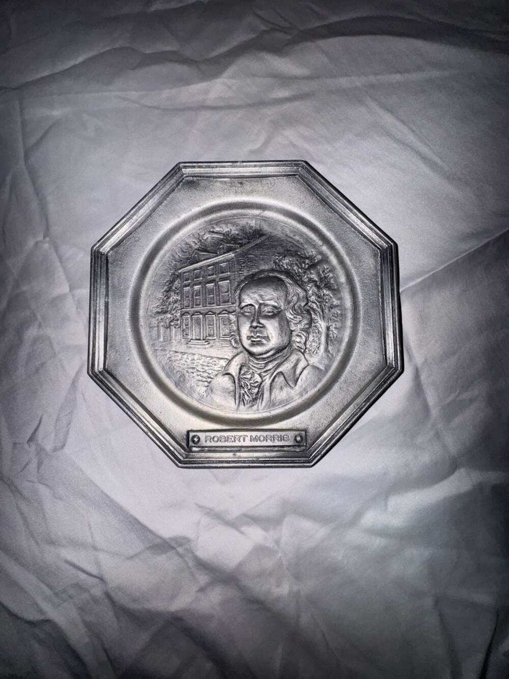 International Silver Robert Morris Commemorative Plate